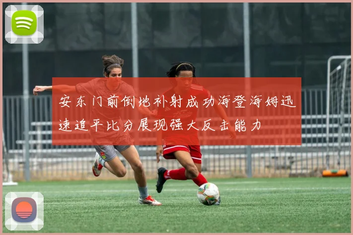 安东门前倒地补射成功海登海姆迅速追平比分展现强大反击能力